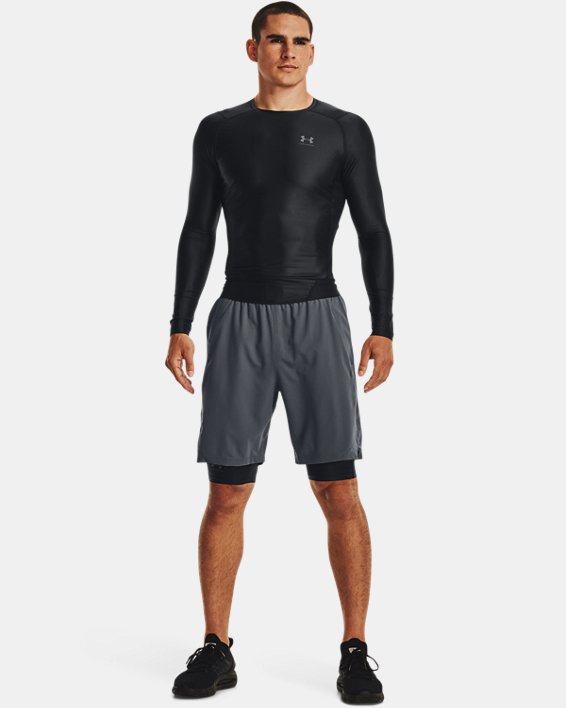 Men's UA Iso-Chill Compression Long Shorts in Black image number 2